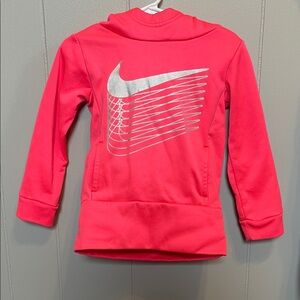 Nike Kids Hot Pink Sweatshirt with Silver Logo